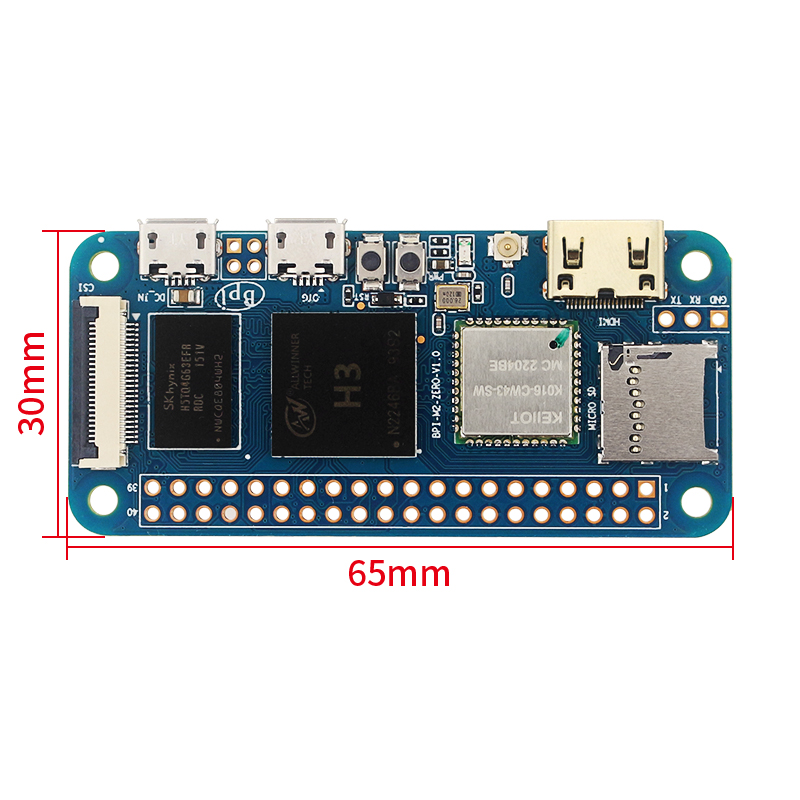 Banana Pi M2 Zero BPI-M2 Zero  - Golf Zero recensione e prezzo